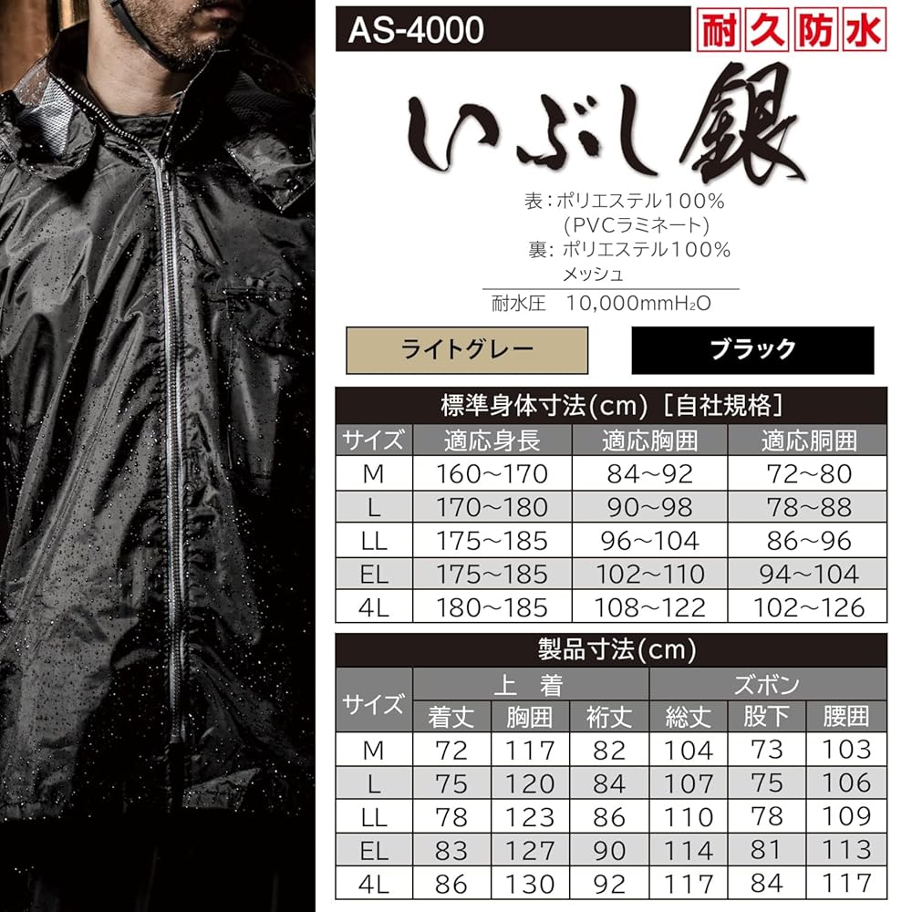 Amazon | 【Amazon.co.jp 限定】 マック(Makku) レインスーツ 耐